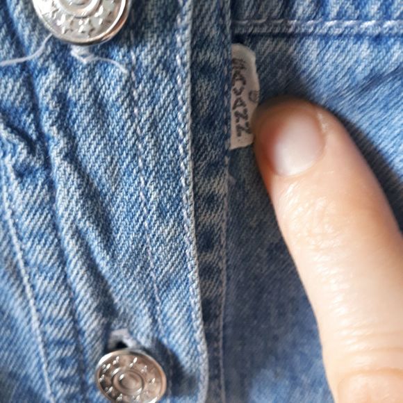 Size 10 Blue Denim A-Line Skirt Lower Thigh Length Lightweight - Picture 3 of 7